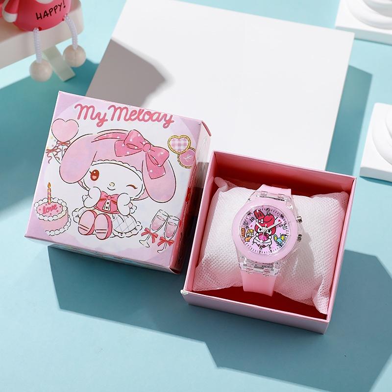 Popular Children's Cartoon Led Watch Gift Set Kr Cartoon Luminescent Watch