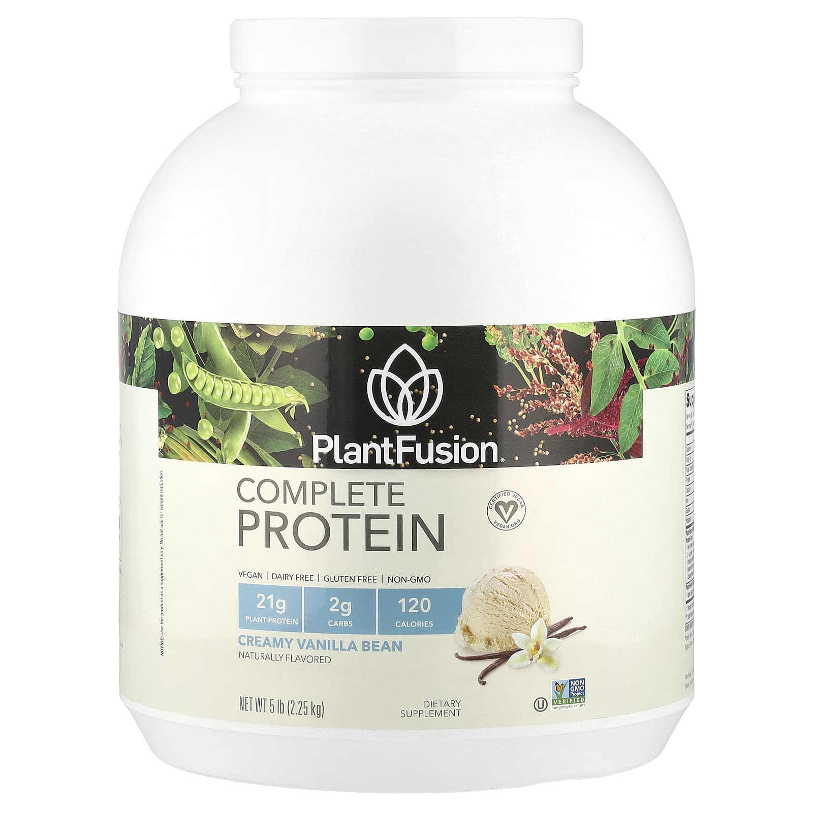 

Complete Protein, Creamy Vanilla Bean, 2.25Kg(5Lb)