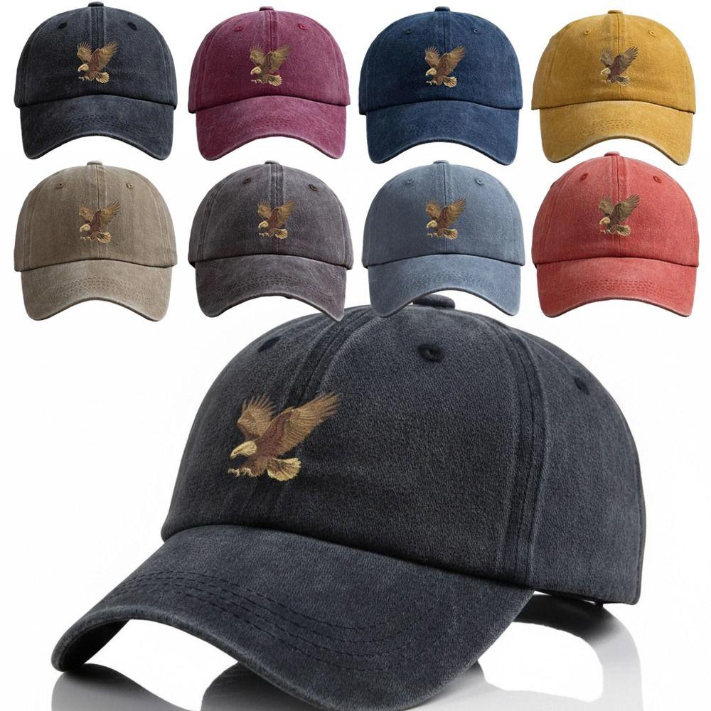 Adjustable Eagle Print Baseball Cap  For Man Women Hiking Fishing Vacation Exploration