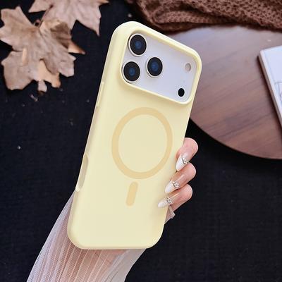 Pour Magsafe Étui de téléphone original en silicone liquide Pour iPhone 17 16 15 14 13 12 Pro Max Plus 17 Air Coque Magnétique de Recharge Sans Fil