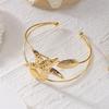 Bohemian Open Arm Bracelet Gold Color Opening Bracelet New Upper Arm Bangles  Women