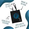 Tote bag - PLANETEE - une Chérie Parfaite Noir - Coton - Noir - Imprimé en France