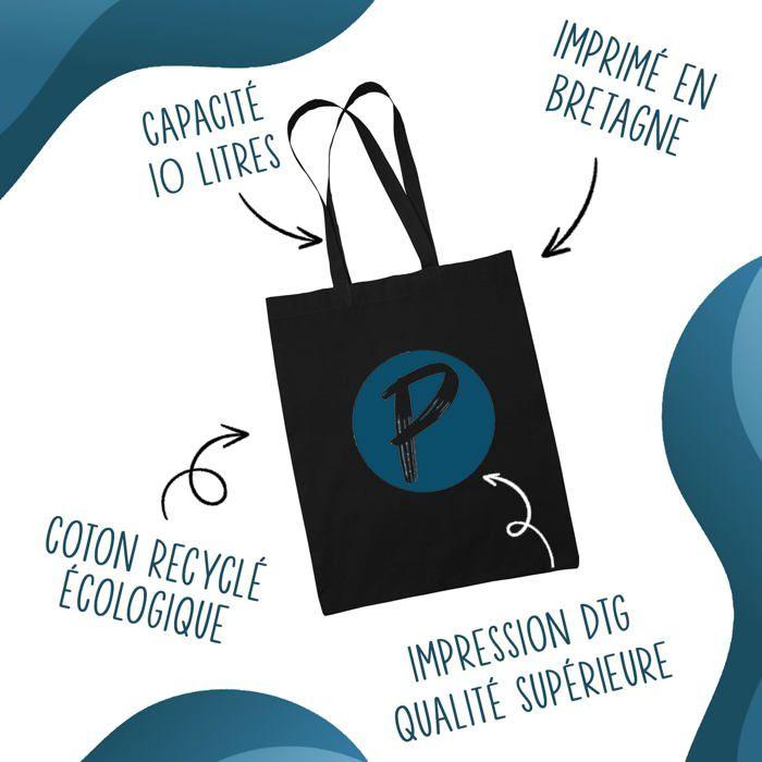 Tote bag - PLANETEE - une Chérie Parfaite Noir - Coton - Noir - Imprimé en France