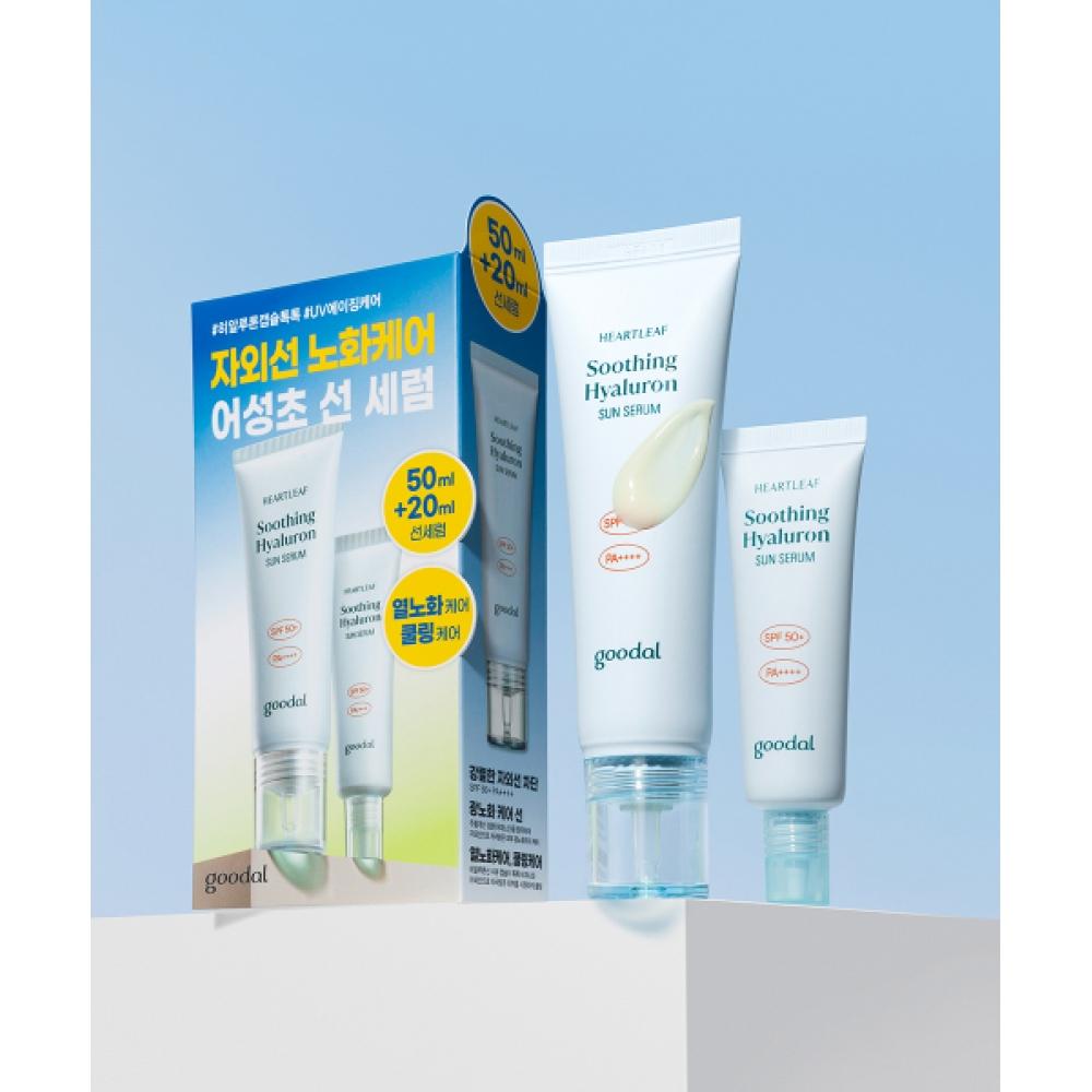 

Goodal Houtseongcho Calming Hyaluronic Sun Serum Special Set 50ml+20ml Special set (80+20ml)