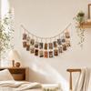 Nordischer Stil Hängende Fotoanzeige DIY Fotoaufhängeschnur Wandbehang Foto-Clip Büro