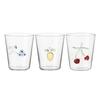 3D Blueberry Design Glass Tumbler