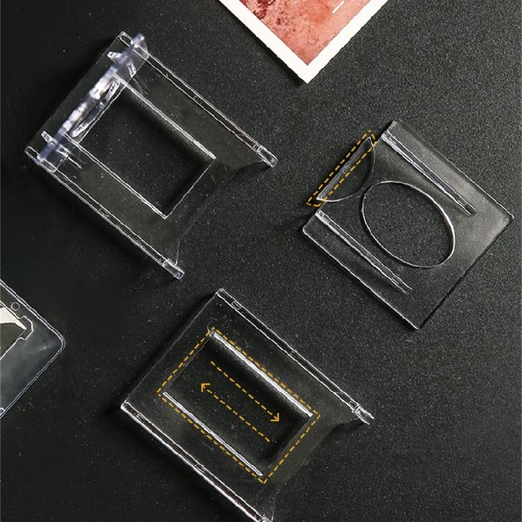 10pz Mini Supporti per Piatti in Acrilico Cavalletti Multiuso per Piatti Espositori