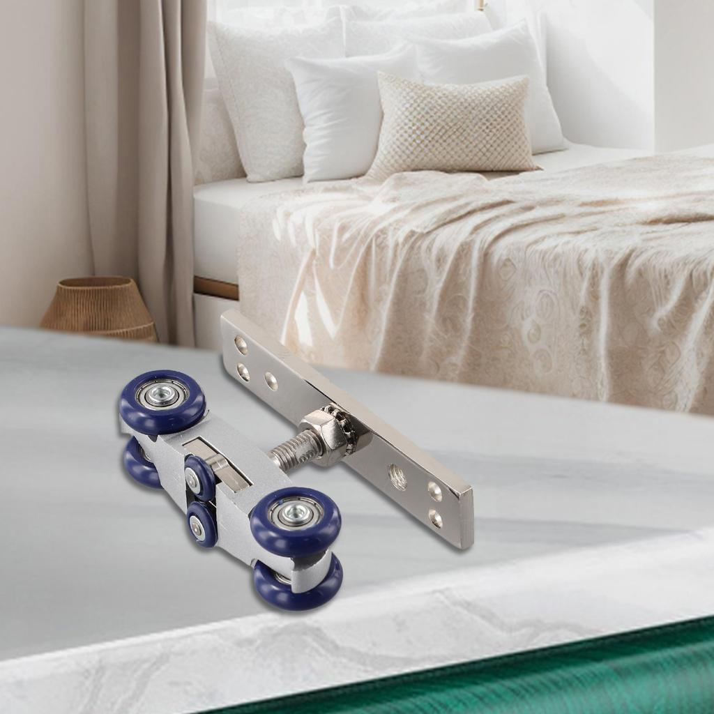 Zinc Alloy + Nylon Hanging Wheel Hanging Wheel A Shown Features With Its Solid Construction High-Quality Rail Pulley