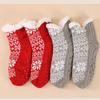 Female Winter Thickened Medium Tube Anti-slip Home Floor Snow Socks Women Comfortable Socks