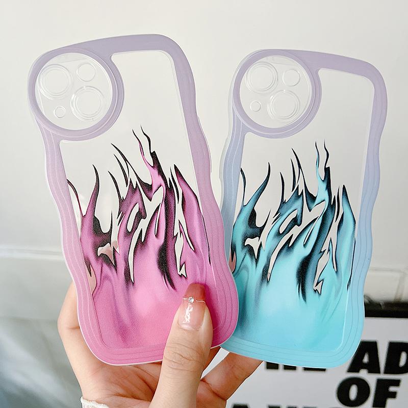 Wave Soft Phone Case For iPhone 15 OPPO A38 Reno 10 5G 8T Realme C55 C53 Samsung A54 A53 A52 A33 S23 S24 Ultra Redmi Note 12 Pro Note 11 Bumper Cover