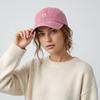 Retro Embroidery Love Baseball Hat Thin Washed Cotton Baseball Cap Versatile Shade Hat  Men