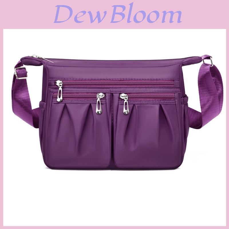 Oxford Cloth Shoulder Bag For Women With Zipper Closure For Daily Use