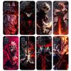 Black C-Clovers Anime Phone Case For Samsung Galaxy A12 A52S A42 A32 A22 A51 A50 Note 20 Ultra 10 S10 Plus A71 A70 A31 A30 A10S