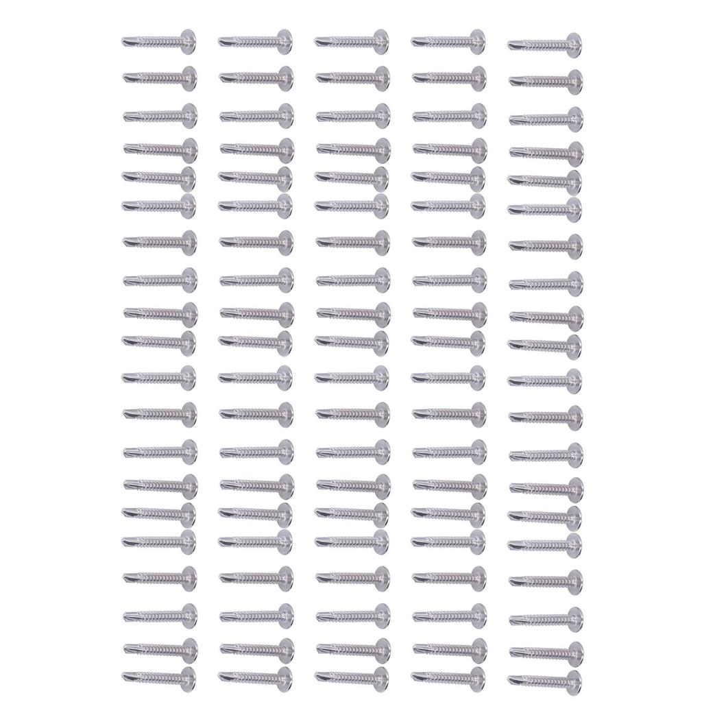 100PCS Cross Self Tapping Screws Round Washer Head Screws 410 Stainless Steel Screw Fasteners 4.8x32mm 100PCS