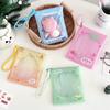 Transparent Doll Display Bag Colorful PVC Doll Carrying Case Dustproof Pouch with Lanyard Pendant Badge Storage Bag Supplies