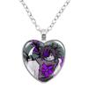 Game Forsaken Azure Anime Azure x Two Time Fanart Funny MeMe Glass Heart Shape Pendant Necklace Jewelry Charm  Collect Gift