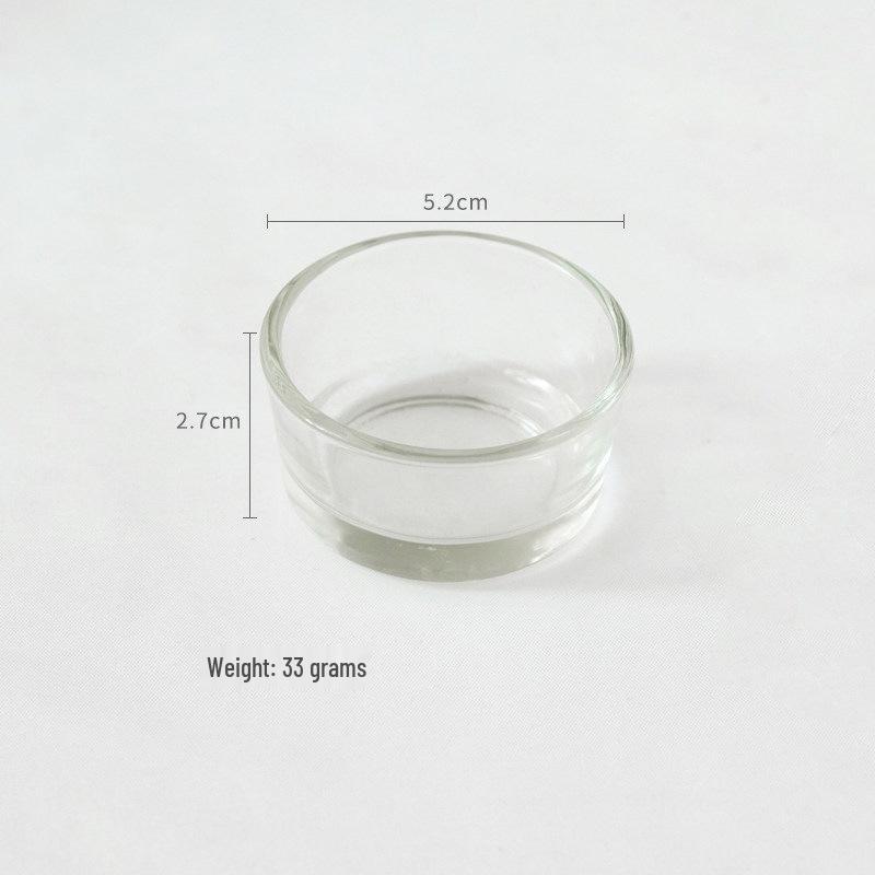 Creative Crystal Glass Candle Holder with Dried Flower Design - High-Footed Cup for Dessert, Ice Cream, or DIY Candle Creations