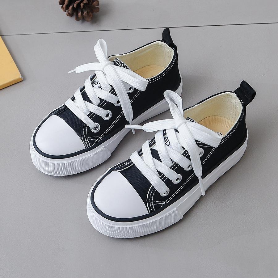 Children s Cloth Fashionable Spring and Autumn Breathable Children s Canvas Shoes Soft Sole Boys and Girls  Shoes Versatile 28