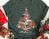 Christmas Mushroom Tree Shirt, Vintage Style, Mushroom Lover Gift