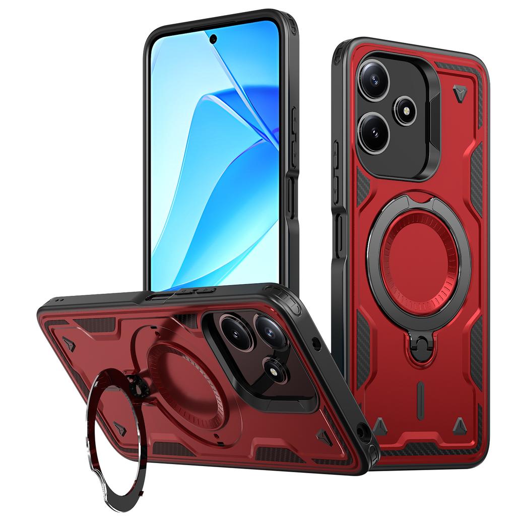 Magnetic Case For Xiaomi Redmi 13 4G/5G/Redmi 12 4G/5G (Global)/Note 13R 5G/Note 12R 5G/Poco M6 4G/M6 Pro 5G/M6 Plus 5G Phone Cover