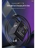 120W GaN Charger with Retractable Cable for Fast Charging Huawei and Apple Phones