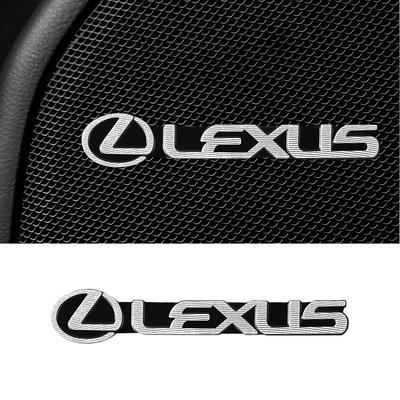 2/4Pcs Car Audio Sound Speakers Stickers Decals Interior Accessories For LS LC IS350 ES300h ES300 IS250 IS220d GS350 NX300