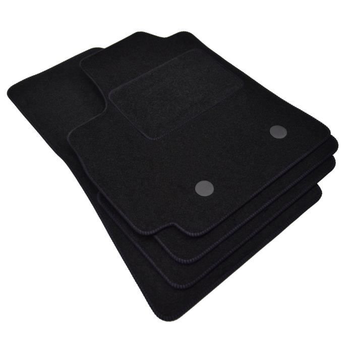 Tapis De Sol - Renault - Arkana - Velours Noir - 4 Pièces - Ajustement Précis