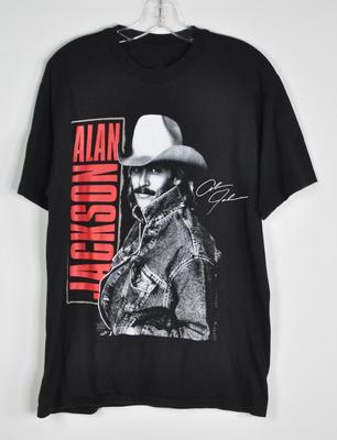 Vintage Alan Jackson Countrymusikstjärna Bomull Svart S-5XL Unisex Skjorta Unisex T-shirt