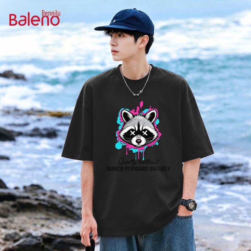 Baleno Men s 2026 Summer Pure Cotton Short Sleeve T-Shirt 2XL