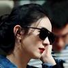 Street 3pcs Women's Double-Bridge Square Studs Fashion Eyeglasses Set
