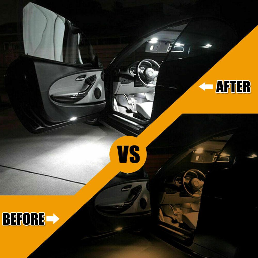 10pcs Car Interior Reading Light T10 3528 20SMD W5W 12V LED Bulbs Car Signal Indicator Lamp Car Lights Universal Accessories