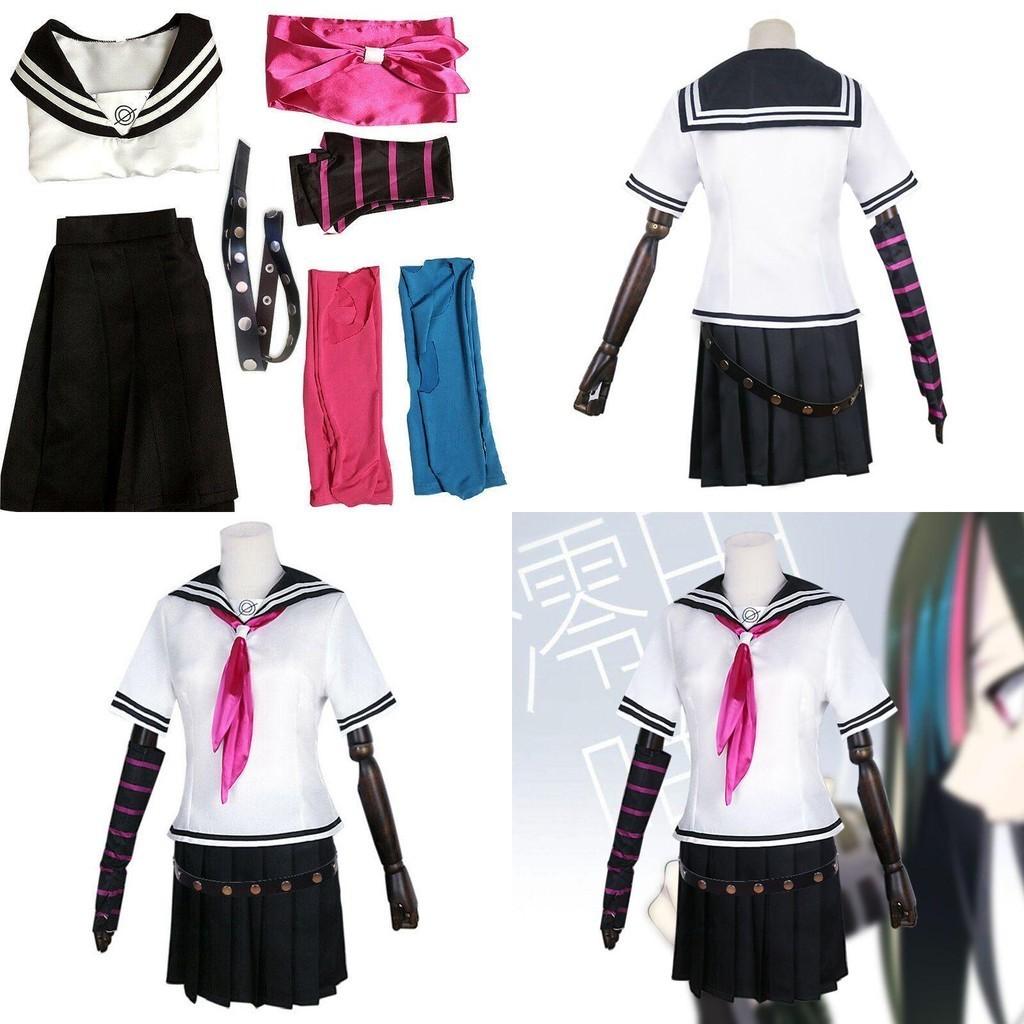 Danganronpa Ibuki Mioda Cosplay Costume Set Stylish Uniform Dress And Wig Combination