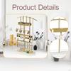 Jewelry Organizer Display Rack Dresser Elegant for Women Showcase Stand Holder