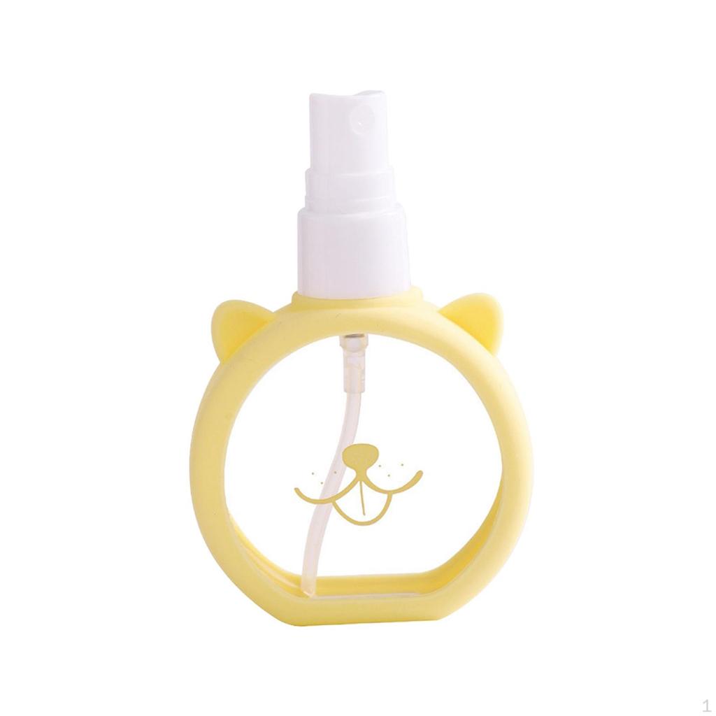 Mini Spray Bottle Cosmetics Separate 55ml Clear Leak Proof Durable Silicone Travel