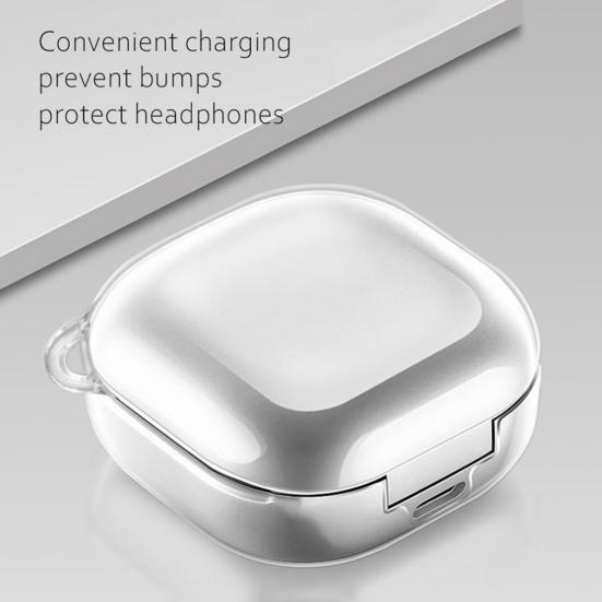 Protective Case Anti-scratch Shockproof PC Ultra Thin Earphone Storage Shell for Samsung Galaxy Buds Live/Pro