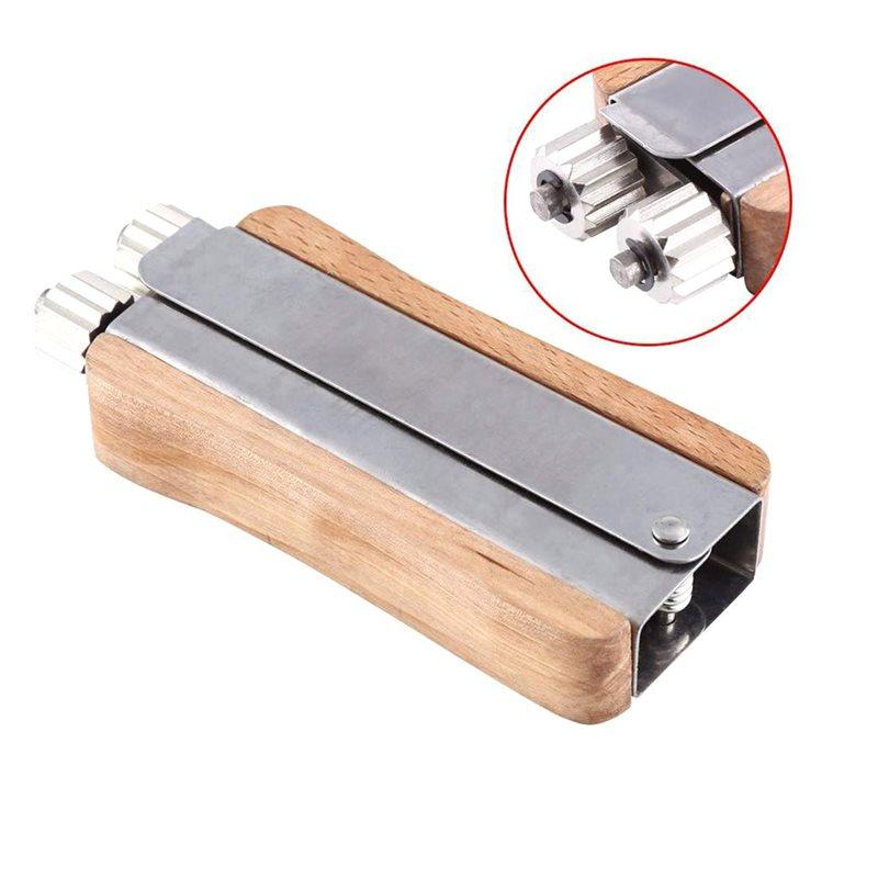 Premium-2X Beekeeping Wire Tensioner Frame Tool Cable Tensioner Crimper Wood Stainless Steel Iron Wire Tightener