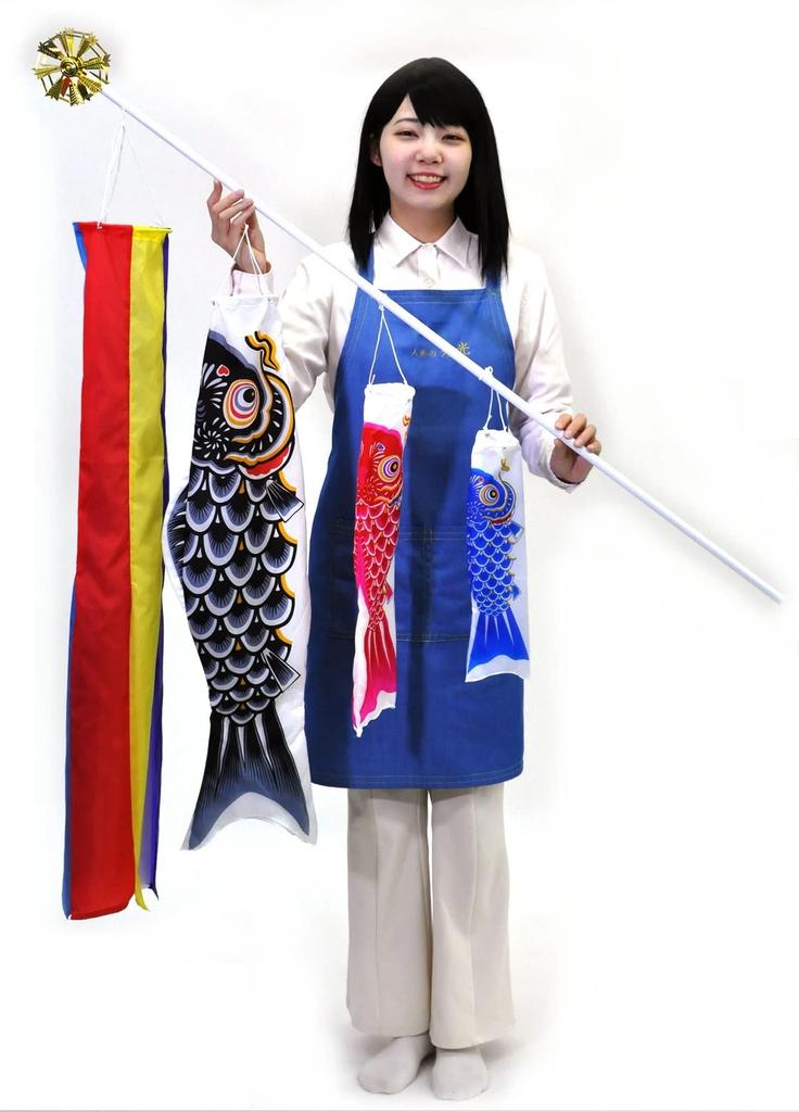 Hidemitsu Doll Studio Indoor Mini Carp Streamer Streamer Carp 3 Colors Yuzen Dye Firmly Boxed Set C1341