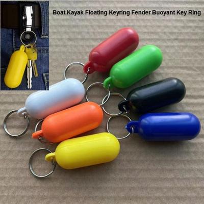 High Quality Plastic Boat Kayak Floating Keyring Replacement 7 Colors Buoyant Key Ring Boat Accessory Floating Keychain