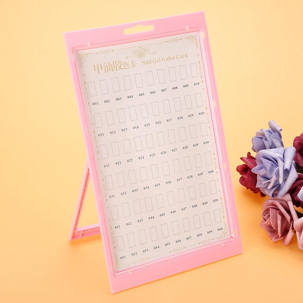 Nail Art Display Stand Nail Polish Gel Color Display Card Nail Practice Manicure Tool