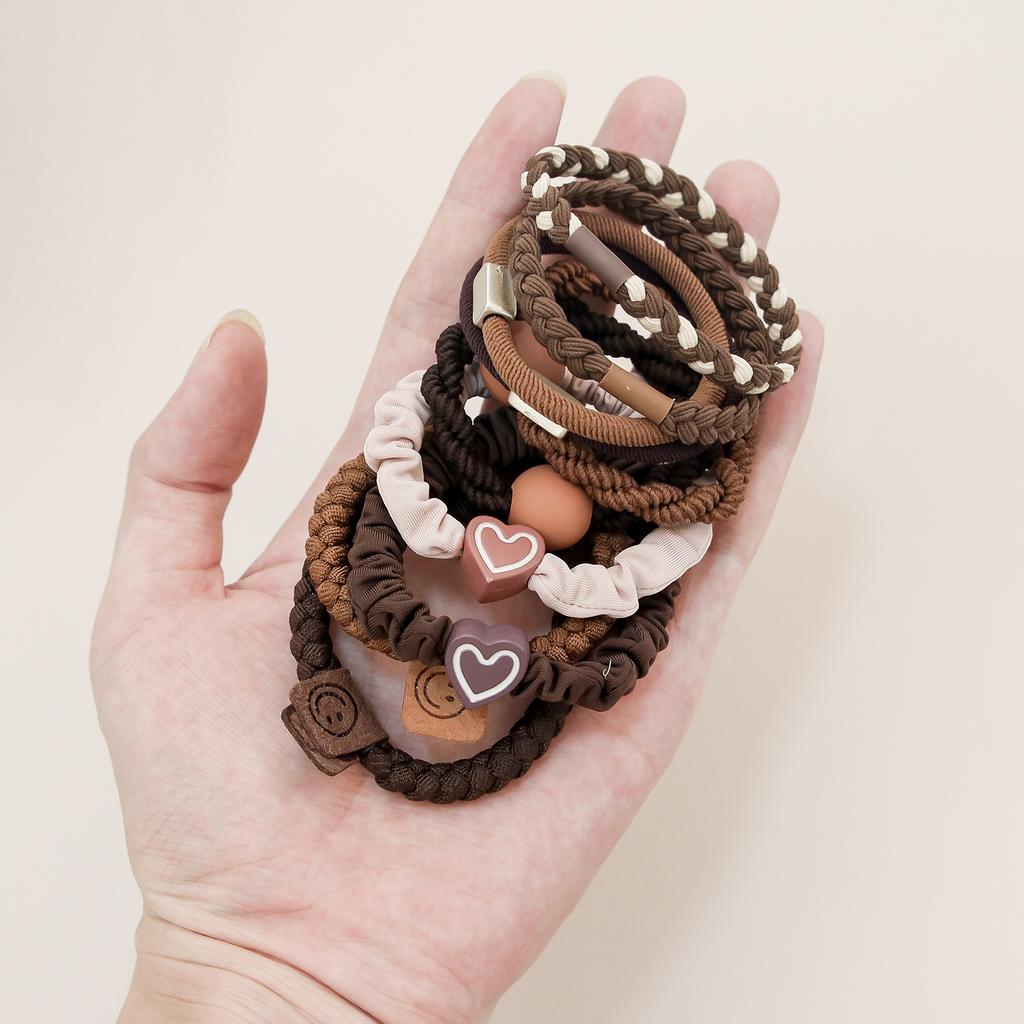 10Pcs/Set New Cute Bowknot Headbands Girls Elastic Hair Bands Hair Accessories for Women Cartoon Bows Headwear Ornaments