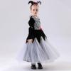 hildren's oker ueen lack and hite Plaid ress Clown Dress Princess Dress alloween Costume