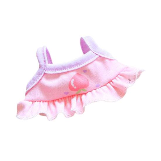 

Стильная изысканная повседневная одежда, реквизит для переодевания, 20 см, кукла-идол, напечатанная одежда, повседневный детский подарочный наряд для девочек розовый