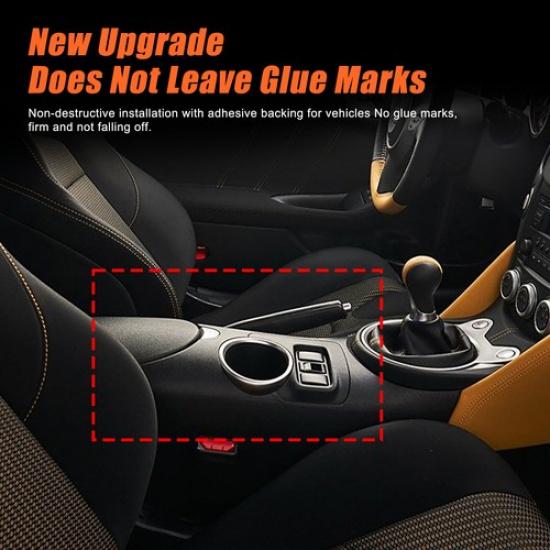 Gloss Black Console Water Cup Holder Cover Trim For Nissan 370Z Z34 2009-
