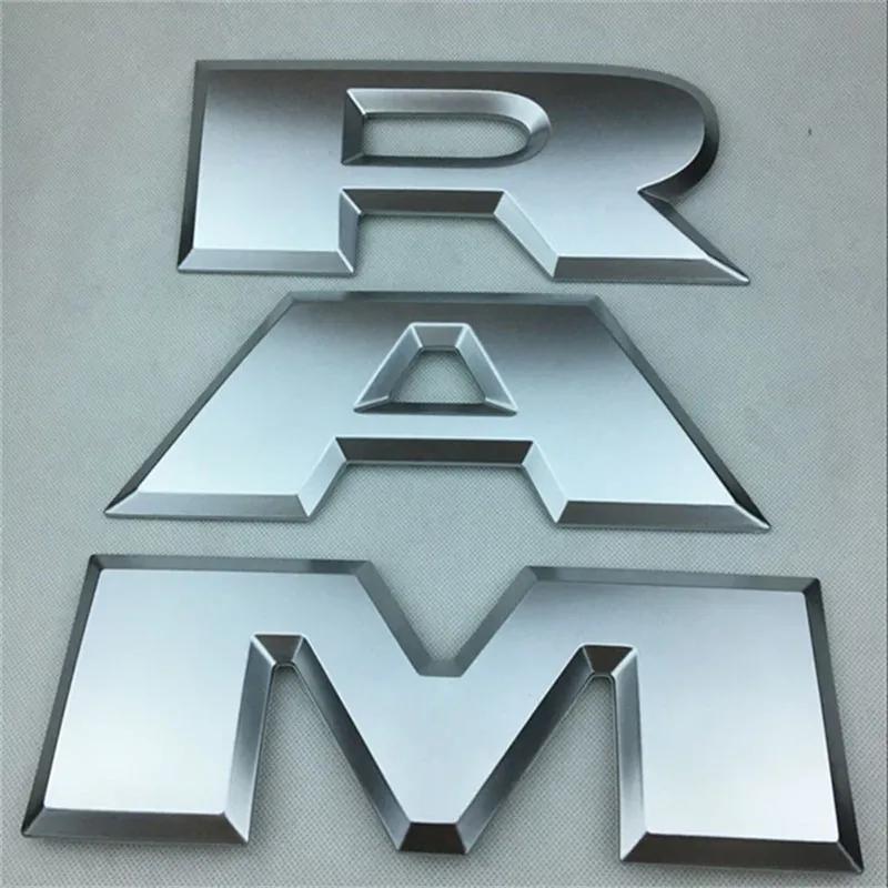 Carbon Fiber Badge Rear Tail Trunk Tailgate Sticker for Ram Letter ABS Logo 2015-2018 Ram 1500 2500 3500 Auto Emblem