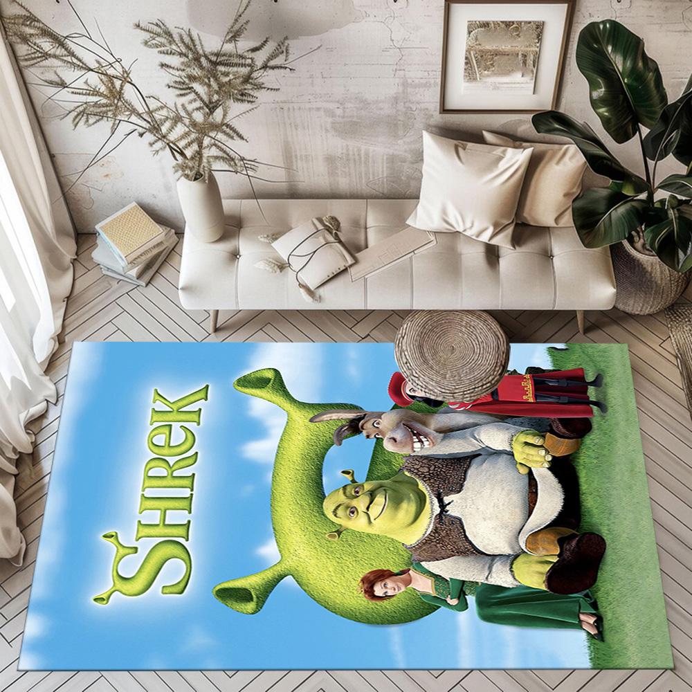 Shrek's Epic Adventures Square Rugs Are a Great Choice for Living Rooms, Bedrooms, Home Décor, and As Gifts.