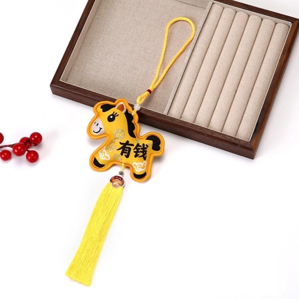 Chinese Style Horse Sachet Tassel Red Horse Gift Horse Bell Tassel Pendant Bag Charms Zodiac Incense Packet