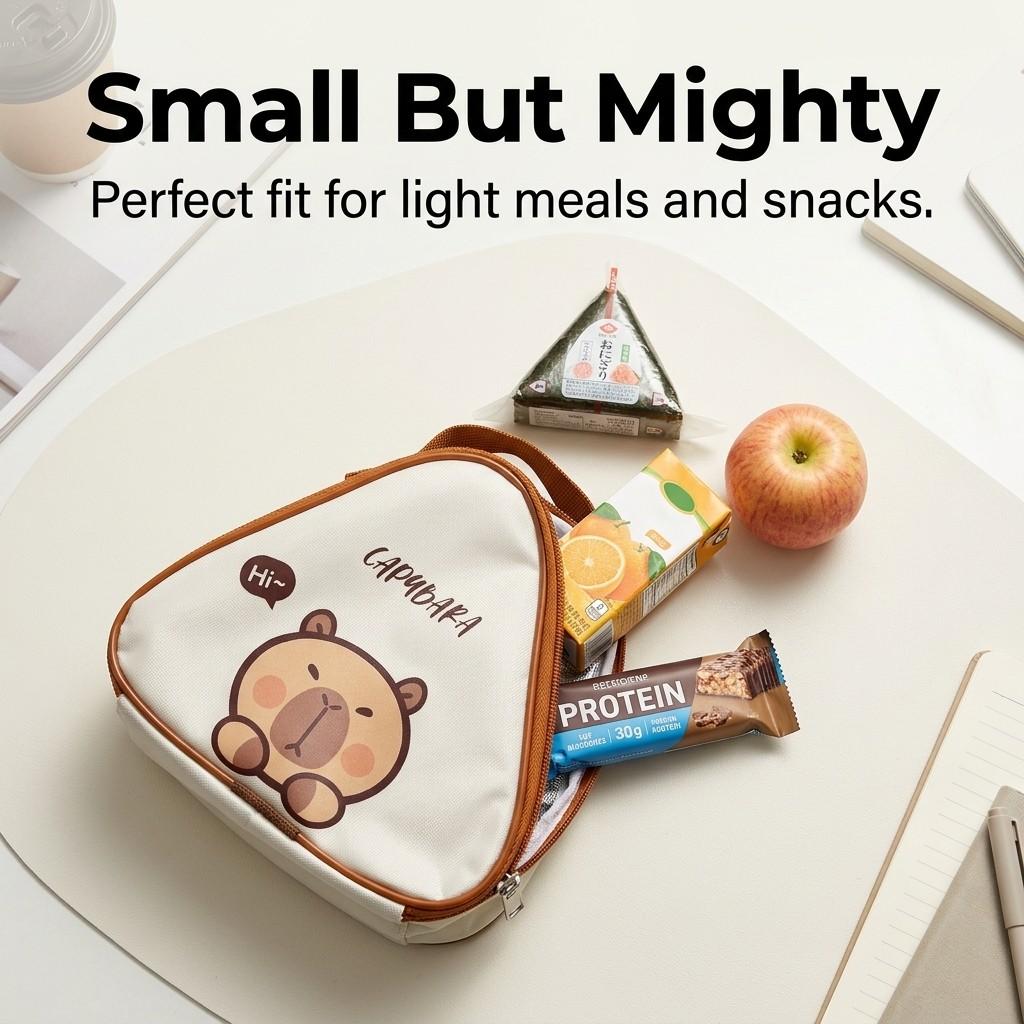 Mini Cartoon Thermal Bento Box Bag For Students Portable Waterproof Oxford Insulated Lunch Bag Outdoor Picnic Bag Cooler Bag