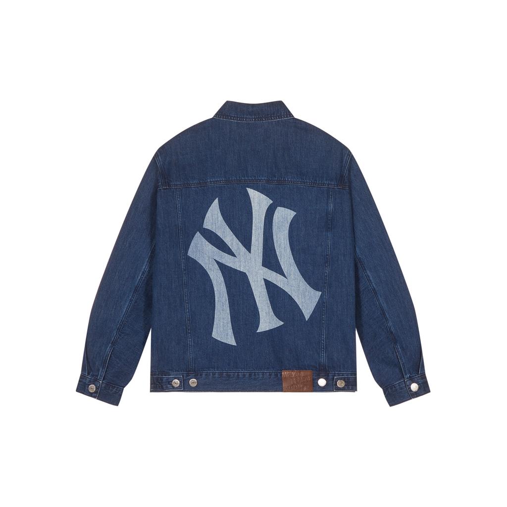 New MLB SS24 Denim Jacket Unisex Blue 3ADKB0741-50INS