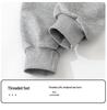2025 Stylish Boys' and Girls' Solid Color Sweatpants with Ribbed Cuffs for Autumn and Winter