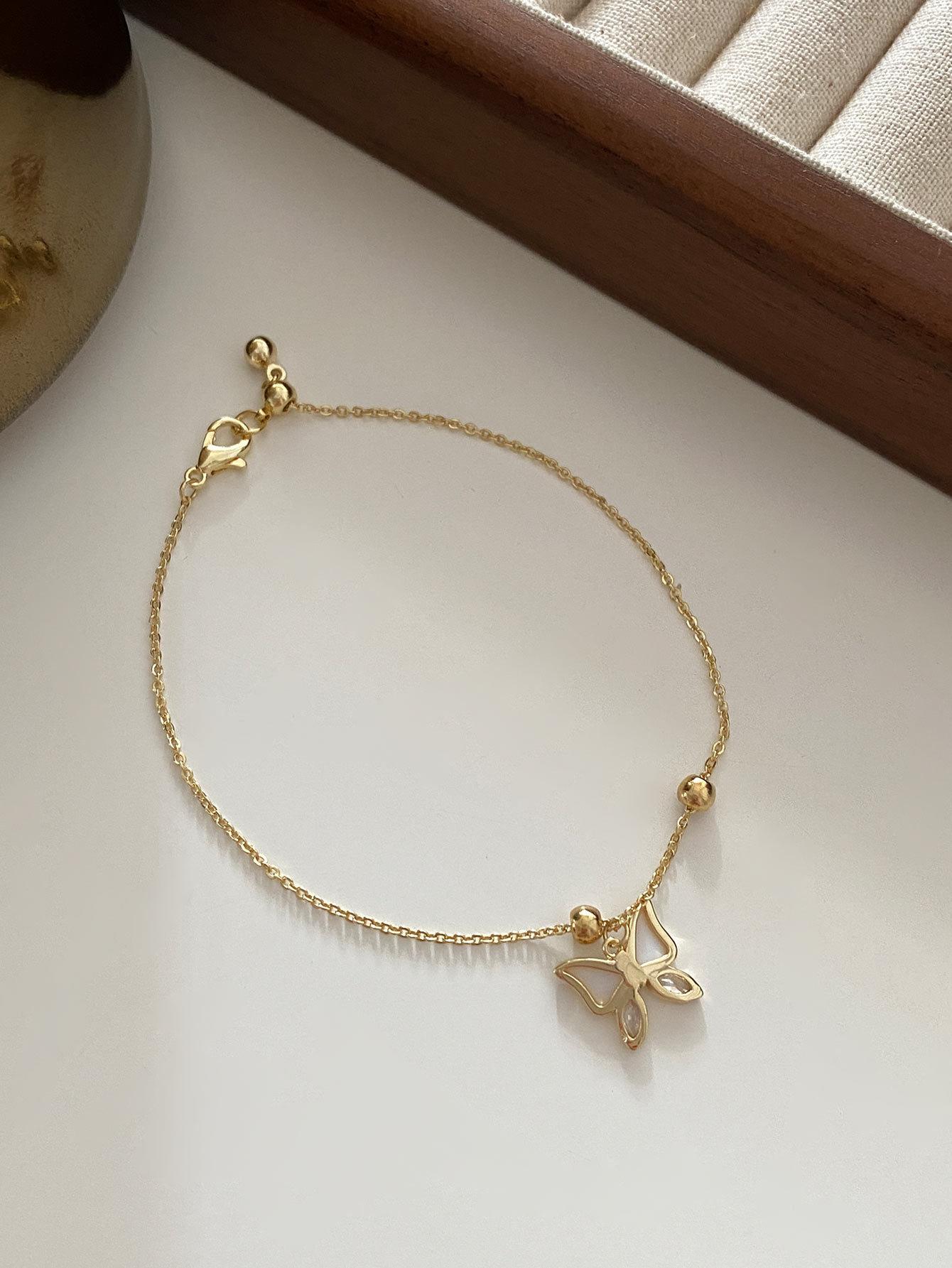 

Браслет на ногу Shell Butterfly Simple Design Sense Niche Foot Decoration Temperament Exquisite High Sense Light Luxury Foot Chain
